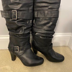 Like New Madden Girl Size 8.5 black slouch boots